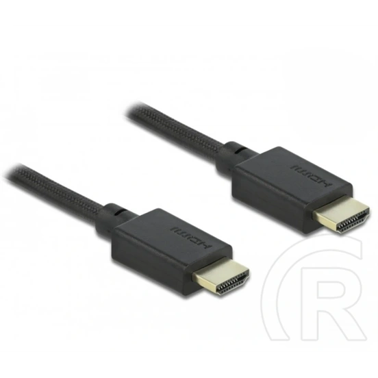 Delock HDMI 2.1 M/M video kábel (2,5 m, aranyozott csatlakozó, fekete)