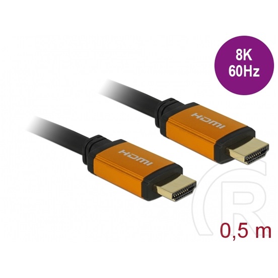 Delock HDMI 8K kábel 0,5 m (fekete)