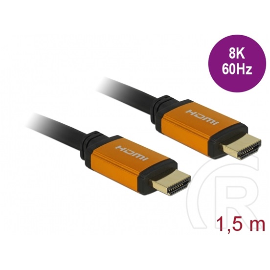 Delock HDMI 8K kábel 1,5 m (fekete)