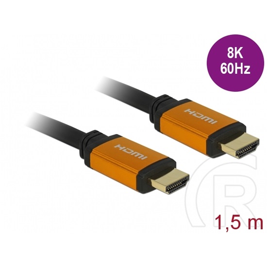 Delock HDMI 8K kábel 1,5m (fekete)