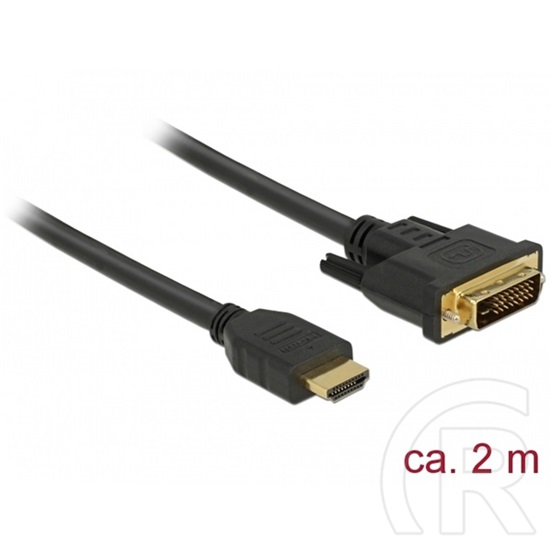 Delock HDMI <> DVI-D kábel (2 m)