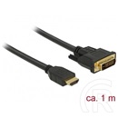 Delock HDMI <> DVI 24+1 kétirányú kábel 1m