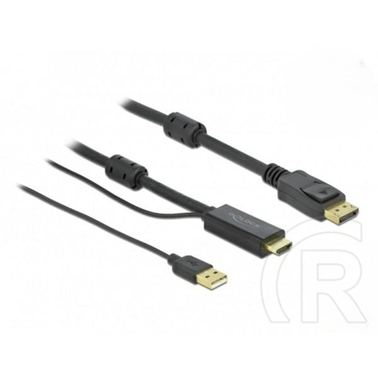 Delock HDMI > DisplayPort kábel (4K, 2 m)