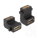 Delock HDMI (F-F) 90° toldó csavarhellyel