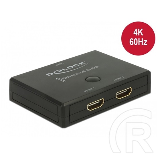 Delock HDMI kapcsoló 4K 60Hz (2+1 port, manuális)