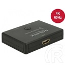 Delock HDMI kapcsoló 4K 60Hz (2+1 port, manuális)