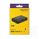 Delock HDMI kapcsoló 4K 60Hz (2+1 port, manuális)