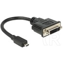 Delock HDMI micro D > DVI 24+5 kábel (20 cm)