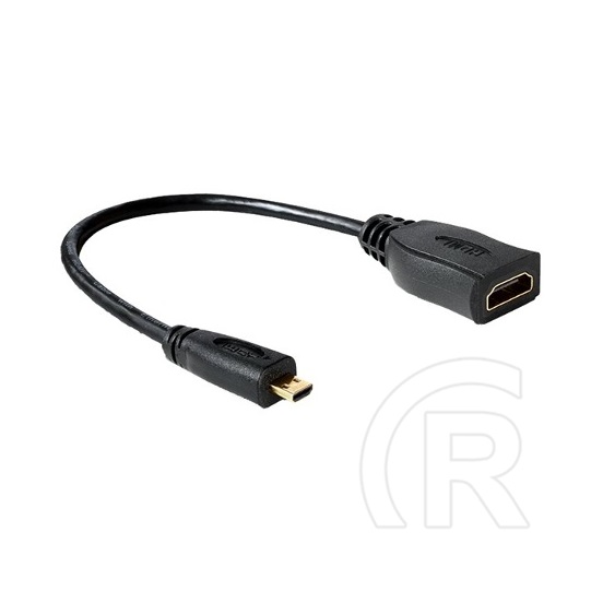 Delock HDMI mikro D (M) -> HDMI A (F) 23 cm