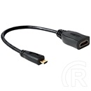 Delock HDMI mikro D (M) -> HDMI A (F) 23 cm