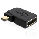 Delock HDMI with Ethernet adapter Micro-D (M) - A (F)
