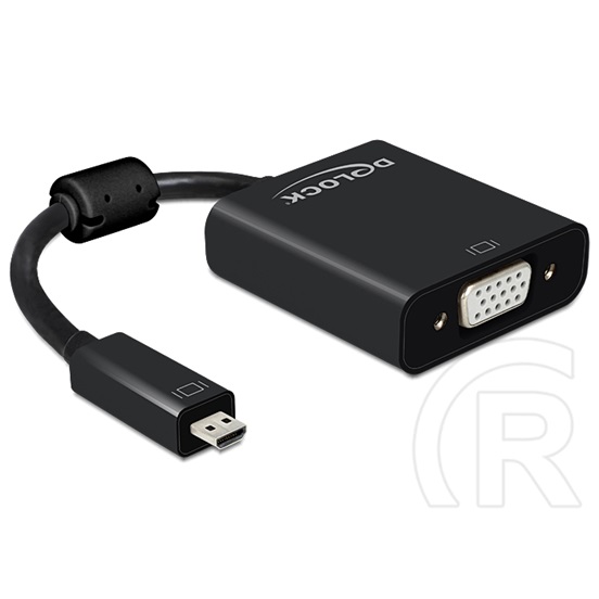 Delock Mikro HDMI apa - D-sub anya adapter audióval