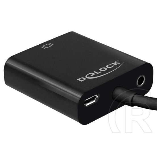 Delock Mikro HDMI apa - D-sub anya adapter audióval