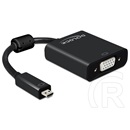 Delock Mikro HDMI apa - D-sub anya adapter audióval