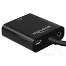 Delock Mikro HDMI apa - D-sub anya adapter audióval
