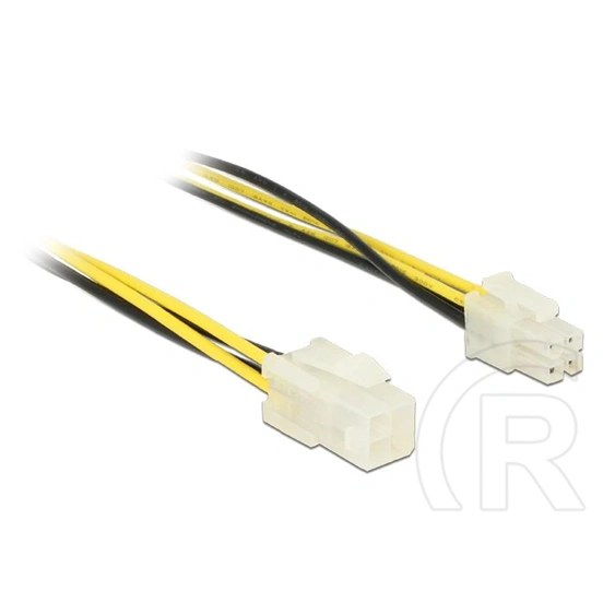 Delock P4 tápkábel hosszabbító (30 cm, 18 AWG, 12 V, 4 érintkezős P4 dugó > P4 hüvely)