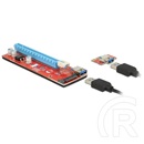 Delock PCIe bővítőkártya (x1 / x16) + USB kábel (0,6 m)