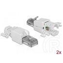 Delock RJ-45 Cat.6A UTP dugaszoló szerelvény 2db