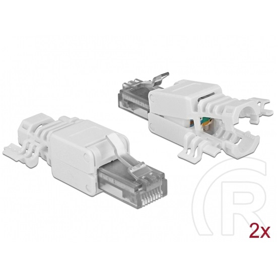 Delock RJ-45 Cat.6A UTP dugaszoló szerelvény 2db