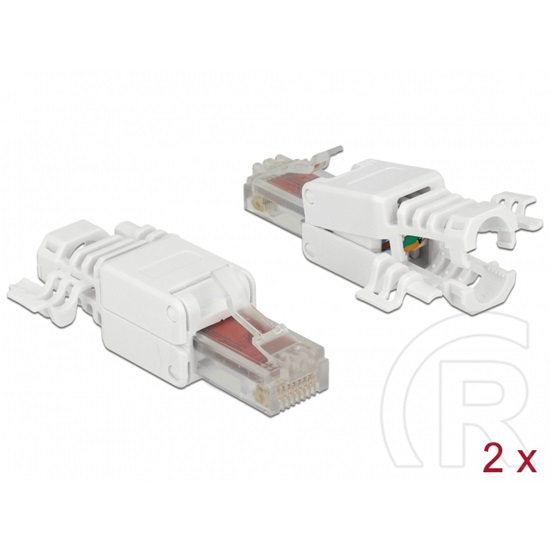 Delock RJ-45 Cat.6 UTP dugaszoló szerelvény 2db