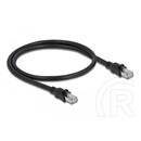 Delock RJ45 CAT6A F/UTP -> RJ45 CAT6A F/UTP M/M adatkábel 0.5m fekete