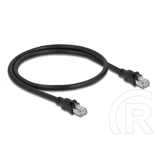 Delock RJ45 CAT6A F/UTP -> RJ45 CAT6A F/UTP M/M adatkábel 0.5m fekete