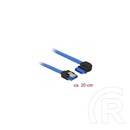 Delock SATA3 egyenes-jobbra néző kábel 20 cm (kék)