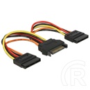 Delock SATA 15 pin - 2 x SATA 15 pin tápelosztó kábel 15 cm