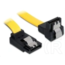 Delock SATA 3 F/F adatkábel (0,2 m, egyenes/derékszögű, sárga)