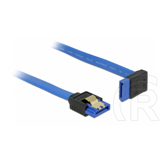 Delock SATA 3 F/F adatkábel (1 m, kék, egyenes/90°)