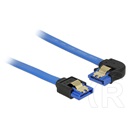 Delock SATA 6Gbps egyenes-balra néző kábel 20cm (kék)