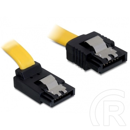 Delock SATA adatkábel (6 Gb/s, 30 cm, 90° felfelé, sárga)