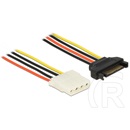 Delock SATA (M) - Molex (F) tápátalakító kábel (30 cm)