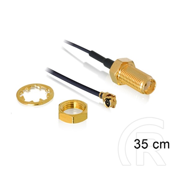 Delock SMA (F) - MHF I (M) antennakábel 35cm