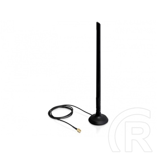Delock SMA WLAN 6.5dBi antenna mágneses állvánnyal és hajlékony szerkezettel