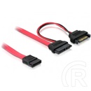 Delock Slim SATA 13 pin - SATA 7 pin + SATA tápkábel (50 + 15 cm)