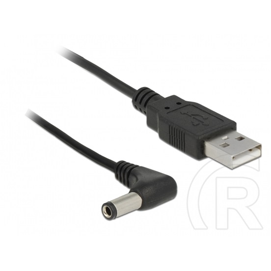Delock USB-A - DC 5.5 x 2.5mm tápkábel 1,5m (fekete)