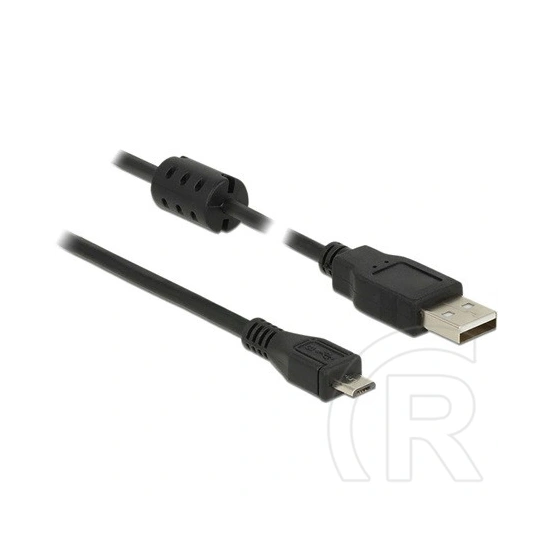 Delock USB-A 2.0 - micro USB-B 2.0 adatkábel (3 m, fekete)