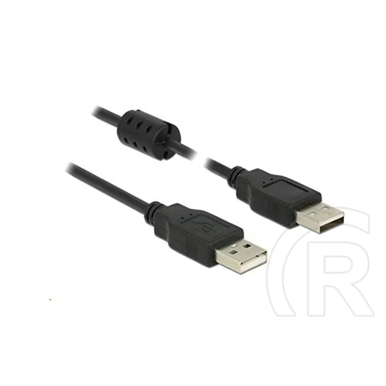 Delock USB-A 2.0 M/M adatkábel (3 m, fekete)