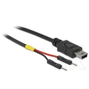 Delock USB-B 2.0 mini - USB-A pinheader M/M tápkábel (10 cm, fekete)