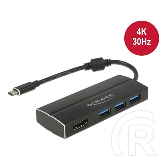 Delock USB-C - 3 x USB-A 3.0 + HDMI adapter