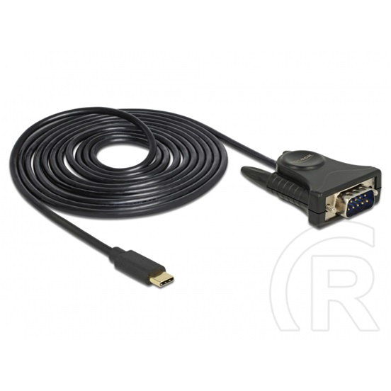 Delock USB-C - soros (DB9) kábel 1,8 m