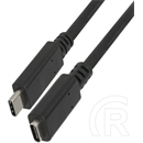 Delock USB 3.0 hosszabbító kábel (C-C, 0,5 m, fekete)