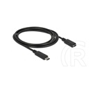 Delock USB 3.0 hosszabbító kábel (C-C, 1,5 m, fekete)