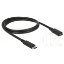 Delock USB 3.0 hosszabbító kábel (C-C, 1 m, fekete)