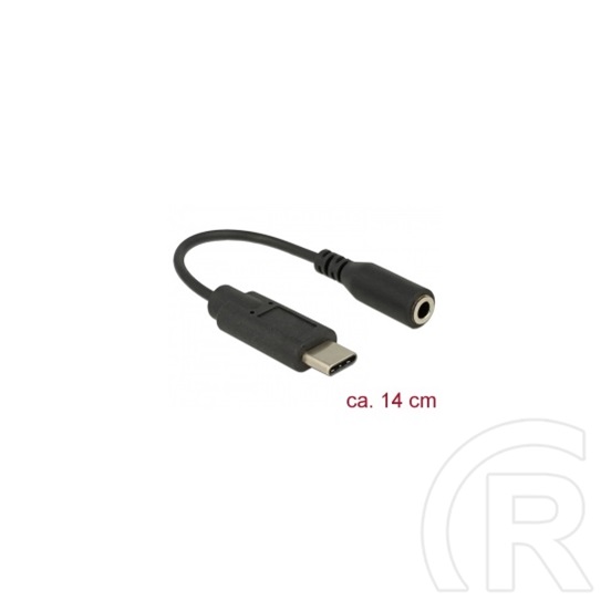 Delock USB-C (M) - 3.5 mm stereo jack 4 pin (F) adapter