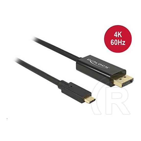 Delock USB-C (M) - Displayport (M) kábel 2 m
