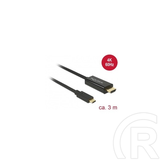 Delock USB-C (M) - HDMI 4K (M) kábel 3 m