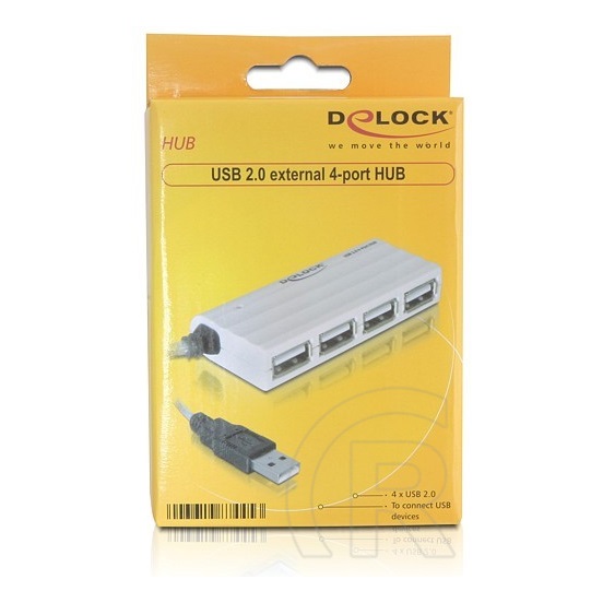 Delock USB 2.0 HUB (4 portos, passzív)