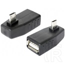 Delock USB 2.0 OTG adapter A - Micro-B 90°